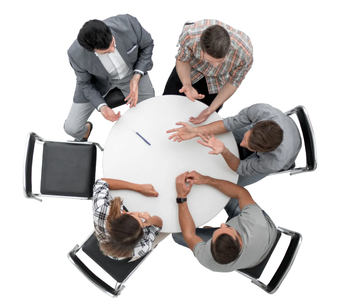 A sales lift team gathering to talk about their sales conversations, do they have one voice?